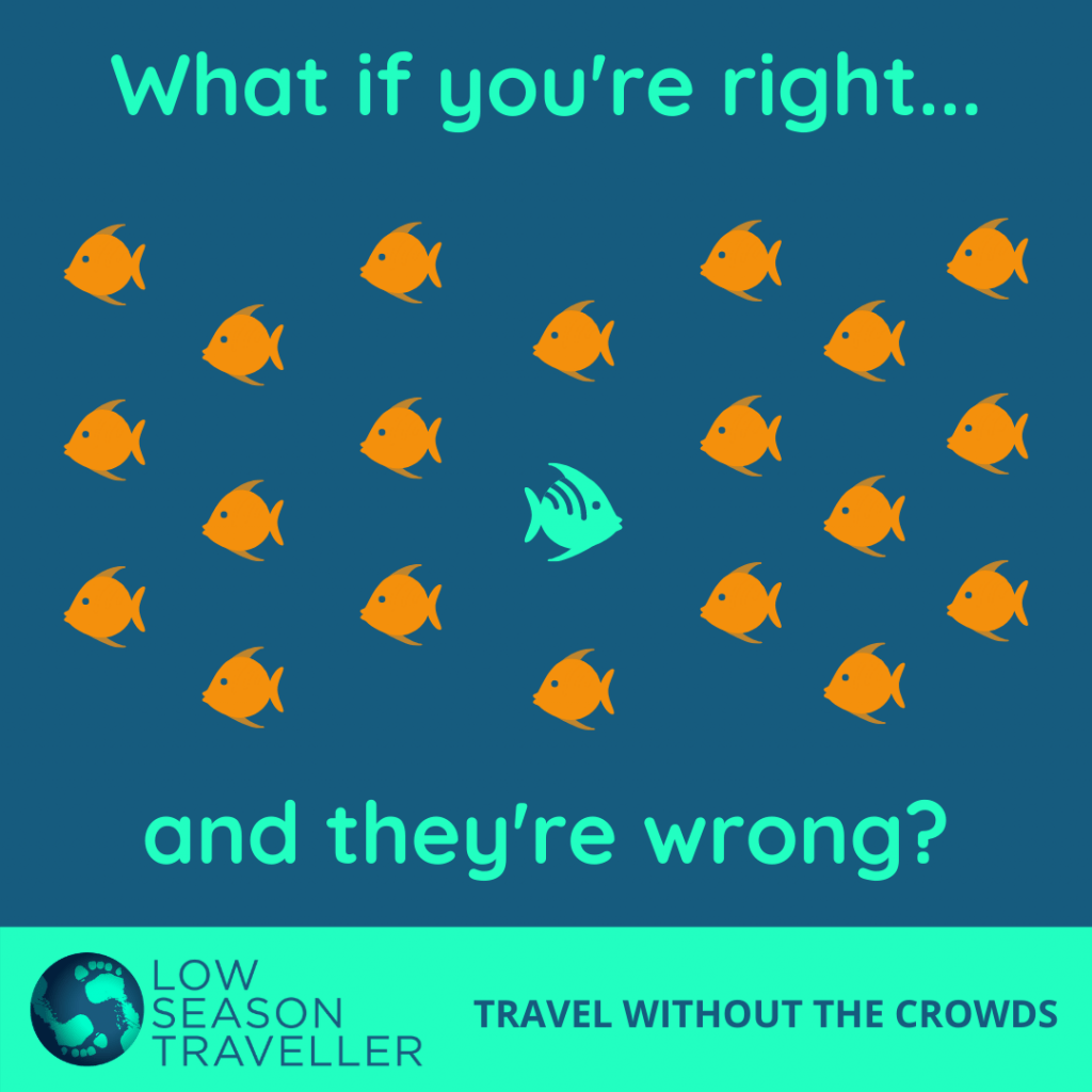 What if you're right graphic